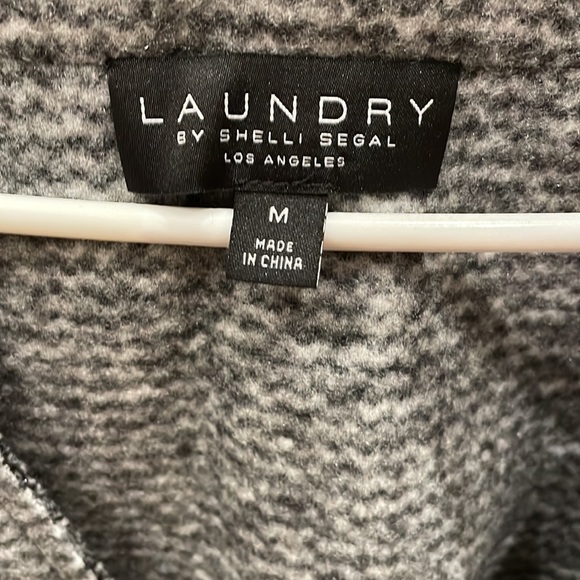 NWT Laundry by Shelli Segal Two Tone Boucle Knit Longline Cardigan - Picture 5 of 6